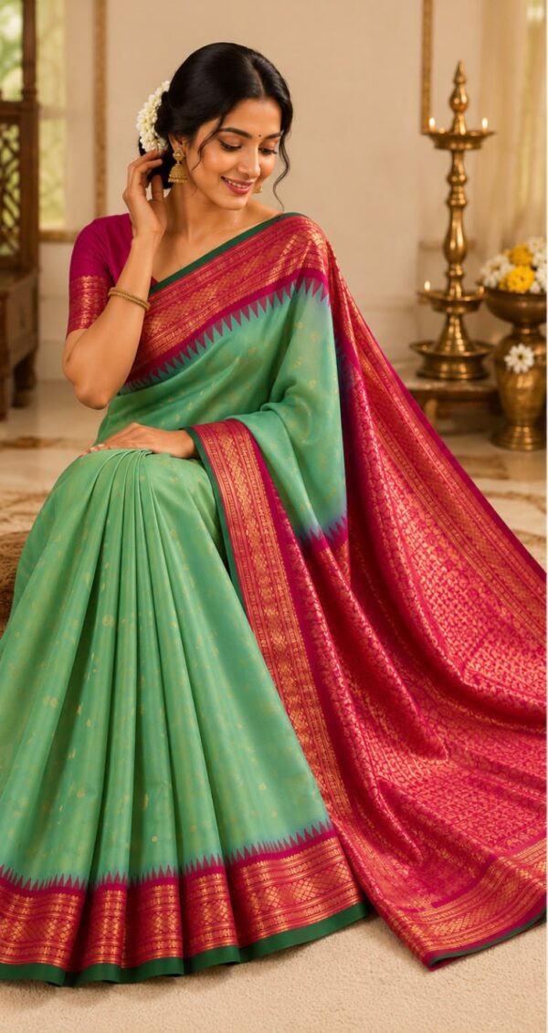 Pure Gadwal Silk Saree